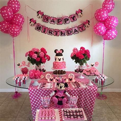 decoraciones de cumpleaños de minnie mouse